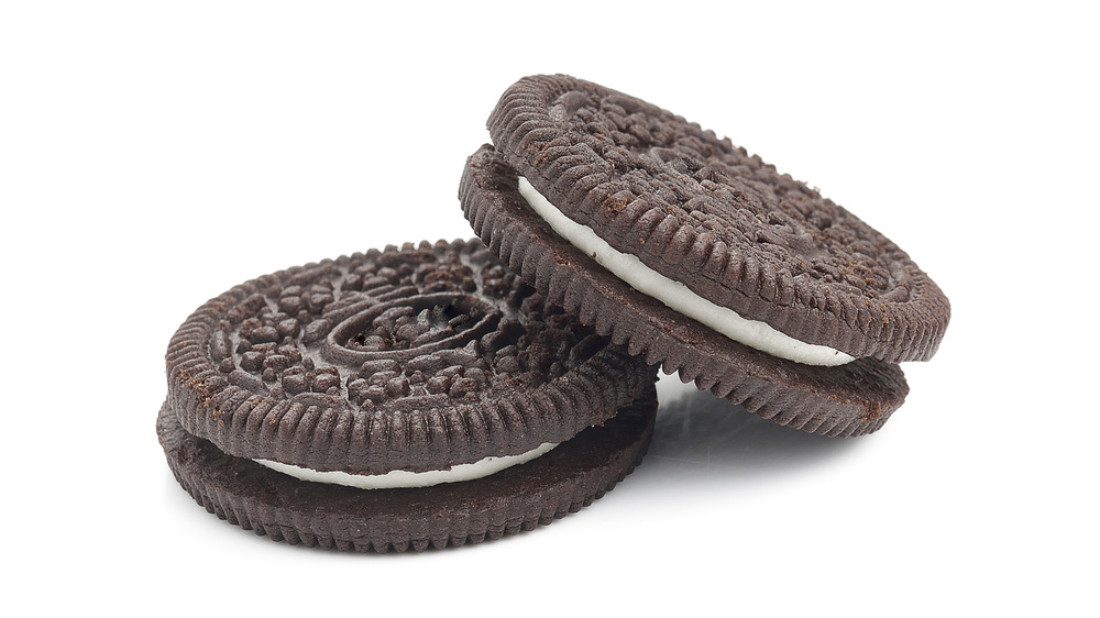 Two Oreo cookies