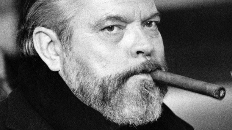 Orson Welles smoking cigar