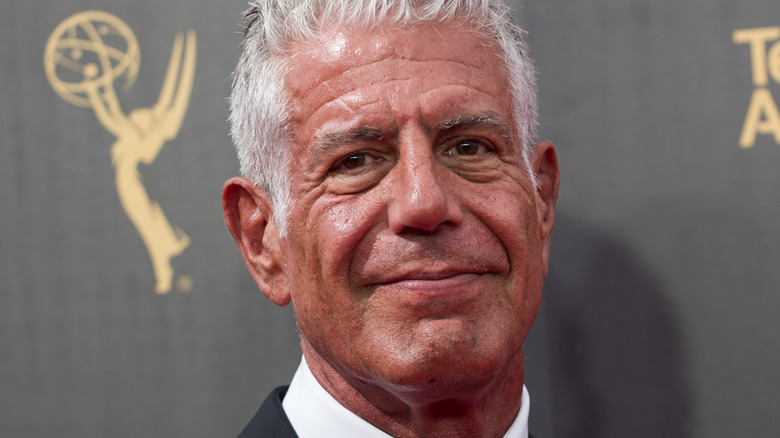 Anthony Bourdain smiling