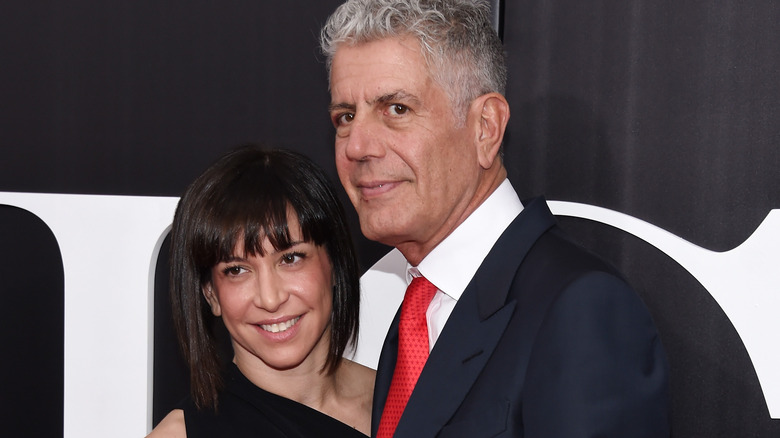 Ottavia and Anthony Bourdain smiling