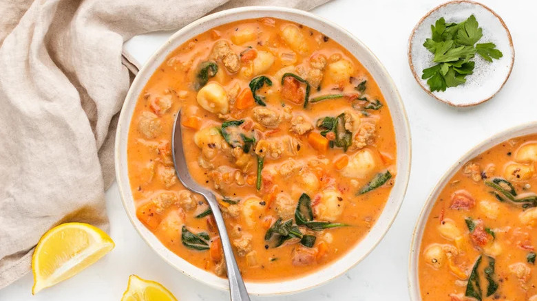 Hearty Italian Sausage And Gnocchi Soup Recipe