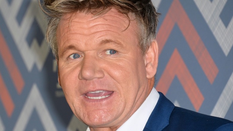 Gordon Ramsay smirking