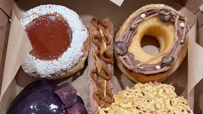 Kora's Filipino Bakery's donuts in a brown box