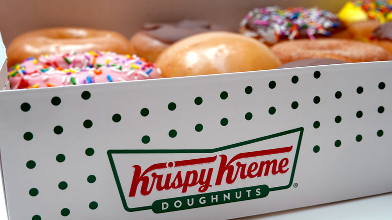 assorted Krispy Kreme doughnuts