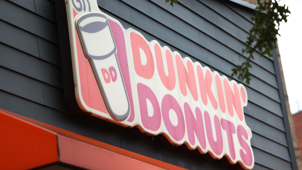 Dunkin' Donuts store sign