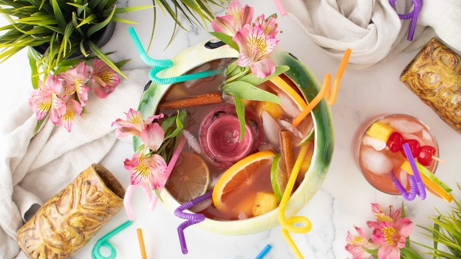 Over-The-Top Shareable Scorpion Bowl Cocktail Recipe