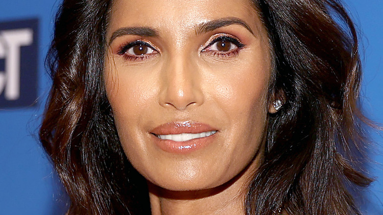 Padma Lakshmi with slight smile