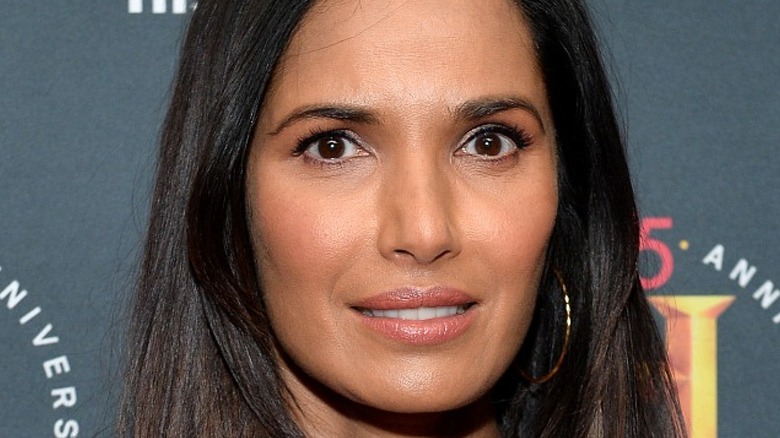 Padma Lakshmi smirking