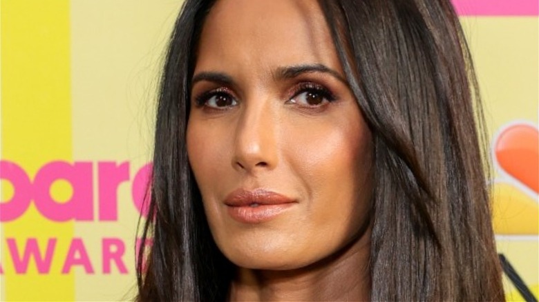 Padma Lakshmi looking to side