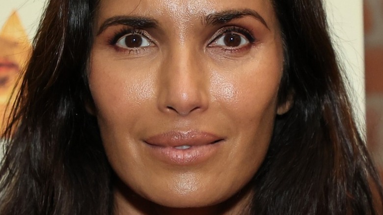 Padma Lakshmi with slight smile