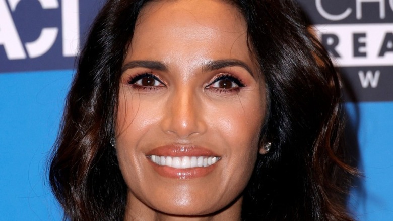 Close up of Padma Lakshmi smiling