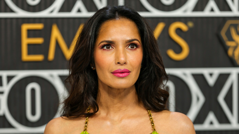 Padma Lakshmi green dress