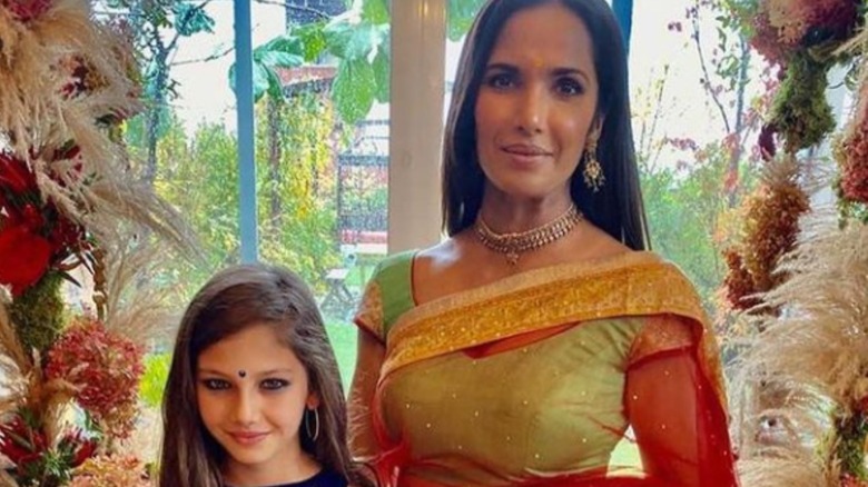 Padma Lakshmi and Krishna at Diwali