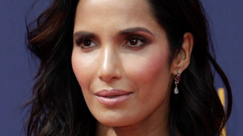 Padma Lakshmi red dress