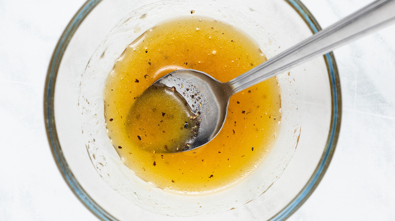 sauce in a dish 