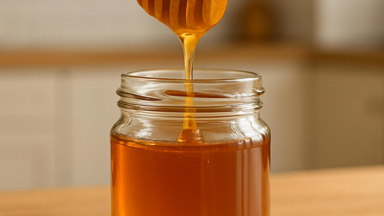 A jar of honey