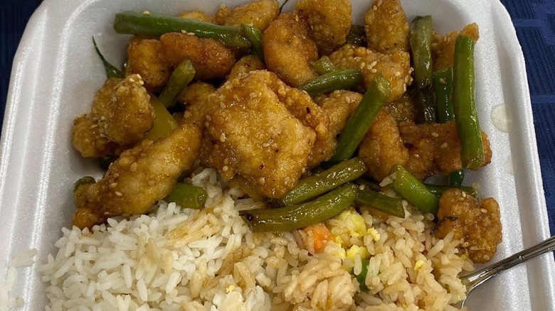 Panda Express honey sesame chicken