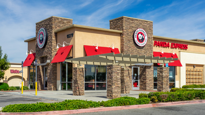 Outside Panda Express