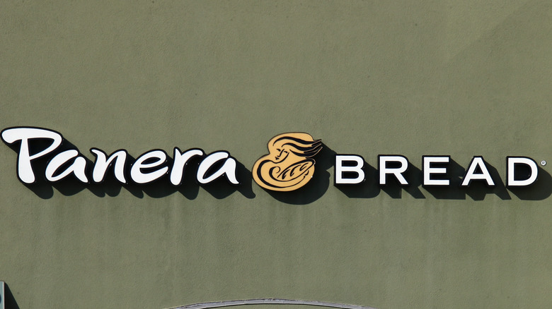 Panera Bread logo on storefront