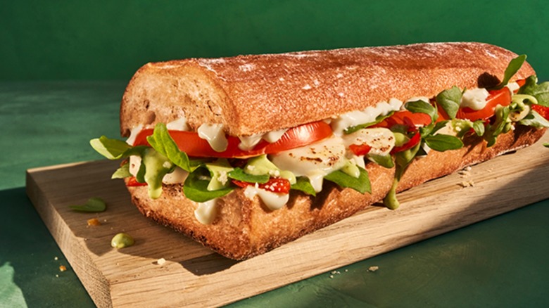 sub from Panera with dressing