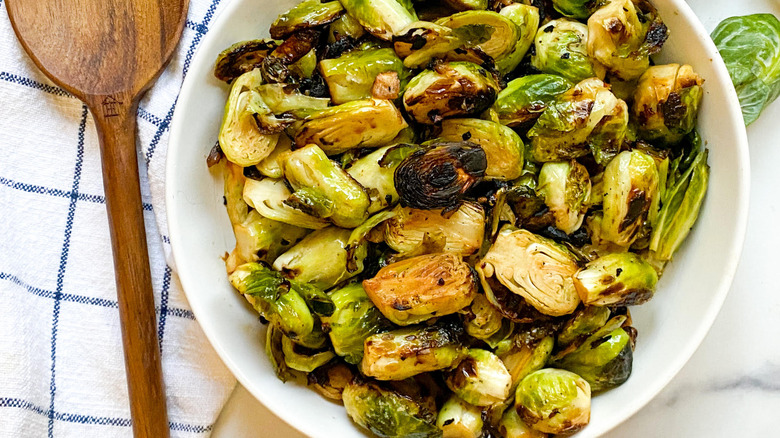 Brussels sprouts in a bowl