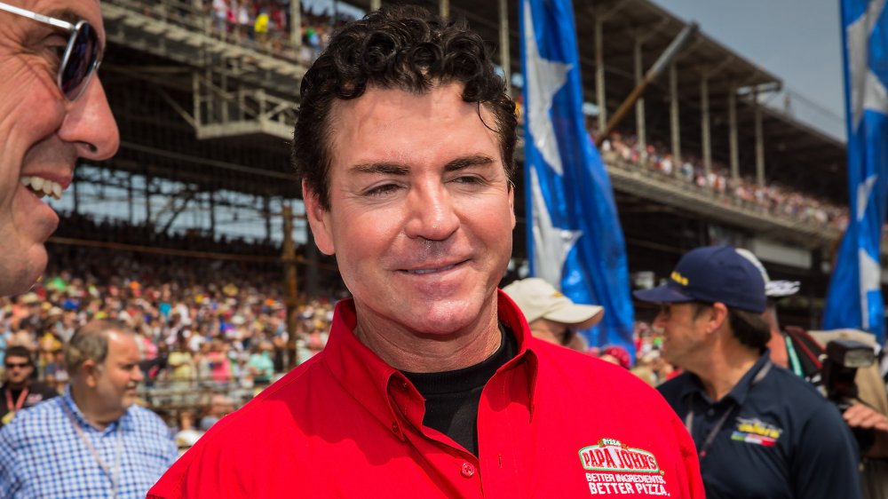 John Schnatter at a Nascar event