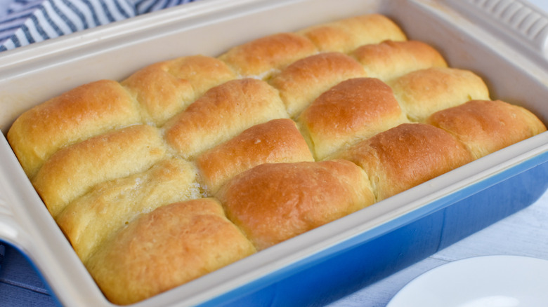 freshly baked rolls