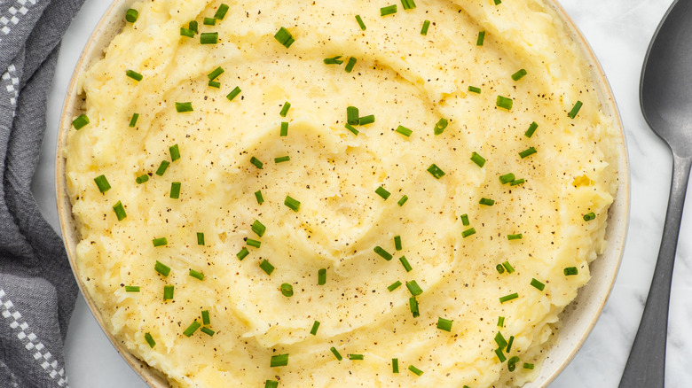 mashed parsnip potatoes in bowl