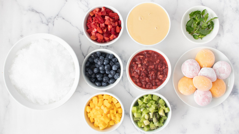 Korean shaved ice ingredients