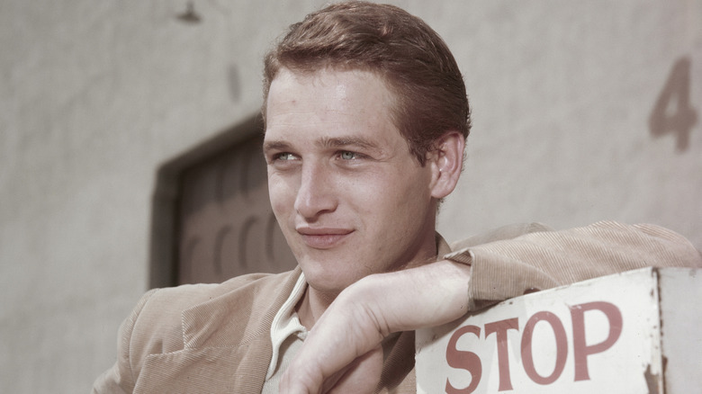 Young photo of actor Paul Newman