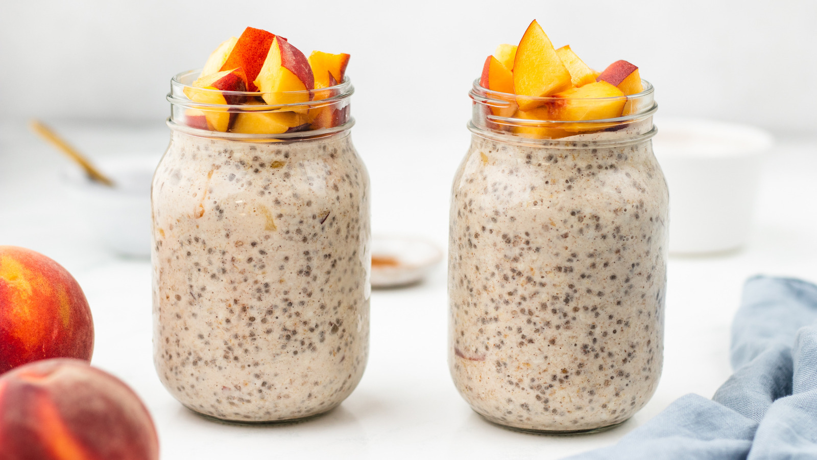 Peach And Cinnamon Overnight Oats Recipe