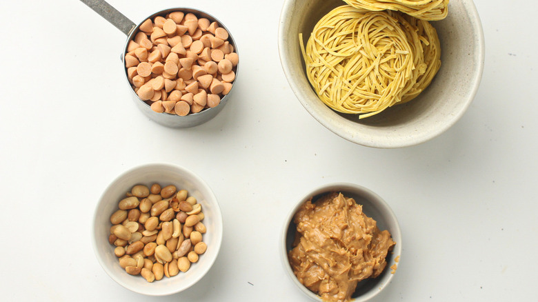 ingredients for peanut butter haystacks