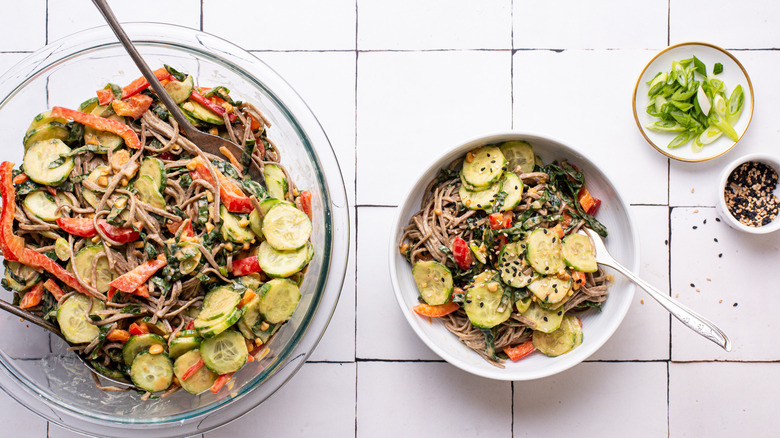 peanut soba noodle salad recipe