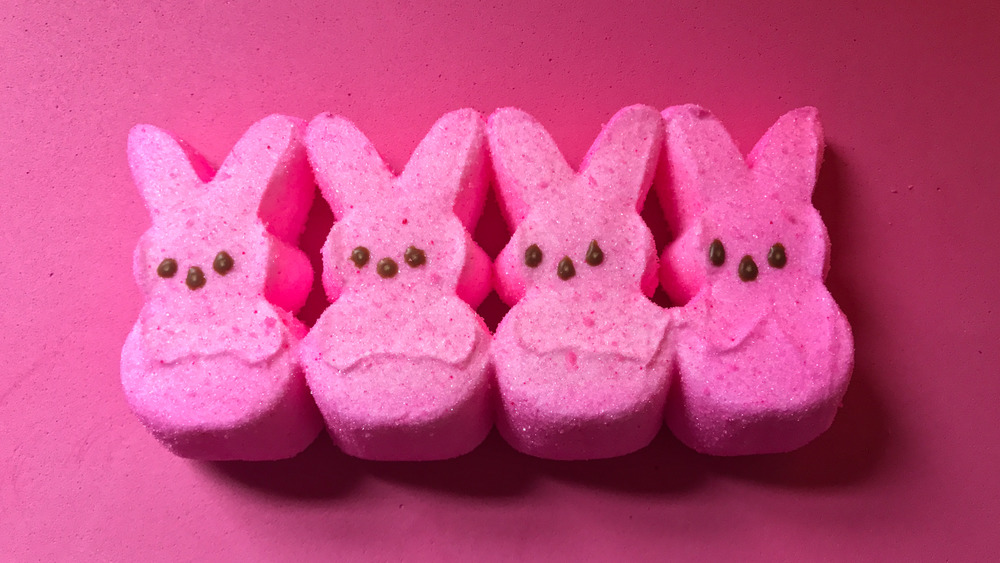 Four peeps bunnies