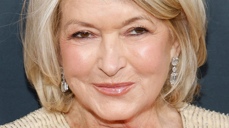 Martha Stewart smirking