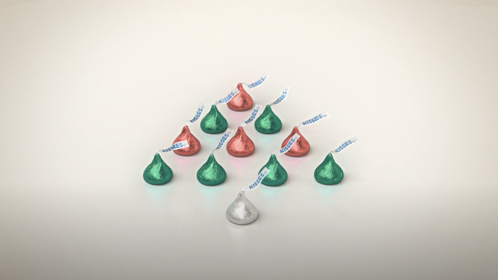 Hershey's Kisses Christmas bells commercial