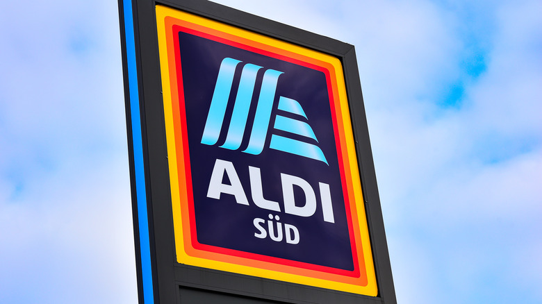 Aldi sign from German store