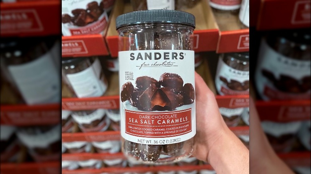 Dark chocolate sea salt caramel chocolates from Costco