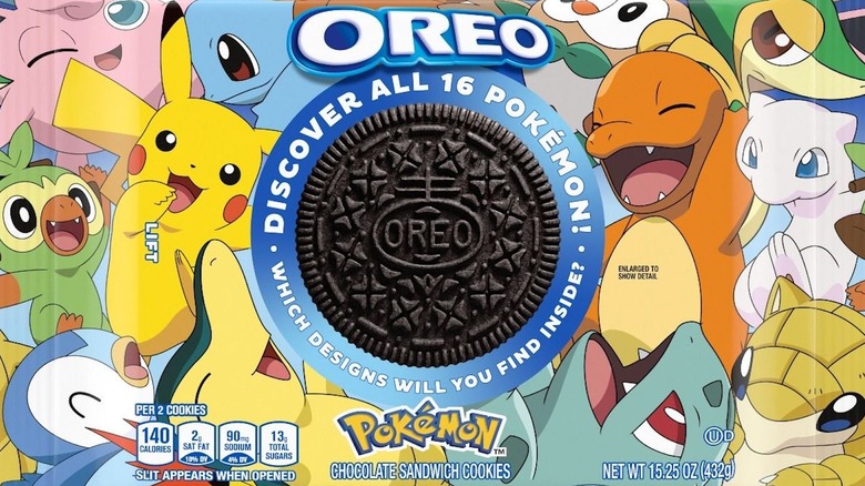 package of Pokemon x Oreo cookies