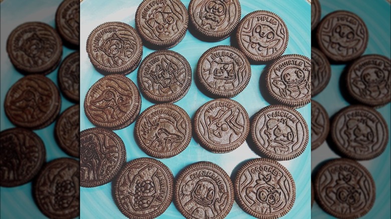 Assorted Pokemon character Oreo cookies