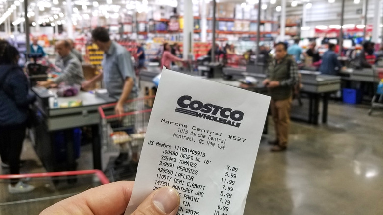 Costco receipt