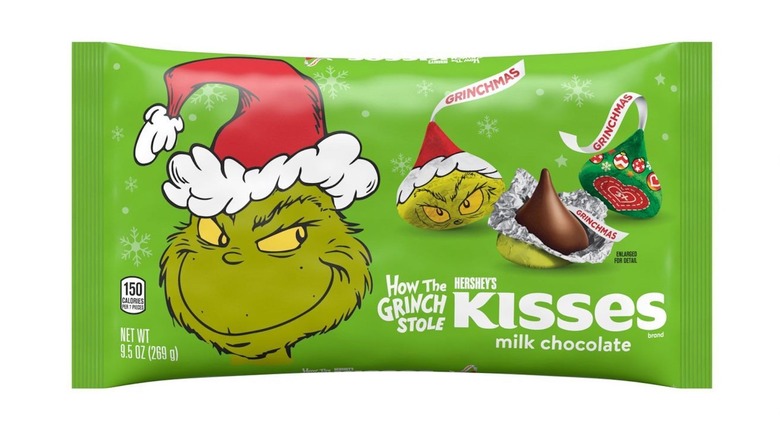 package of Hershey's Grinch Kisses