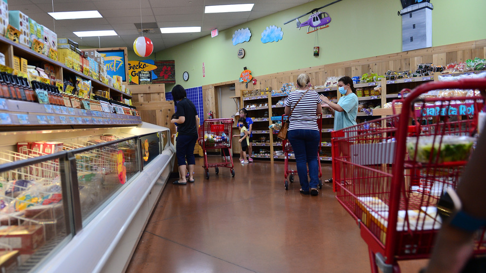 Frozen aisle in Trader Joe's