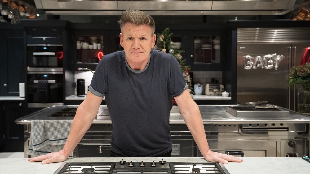 Gordon Ramsay in his London kitchen