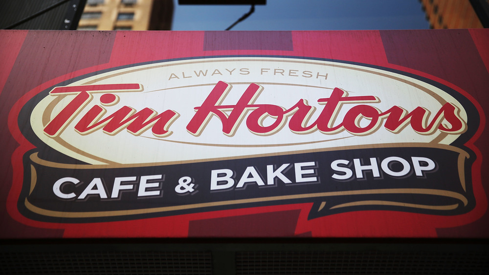 Tim Hortons sign