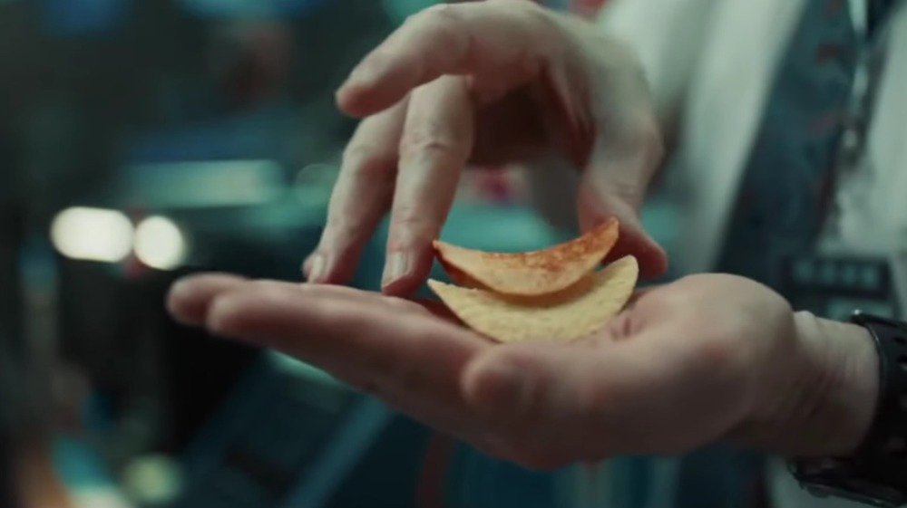 Stacking Pringles Super Bowl ad