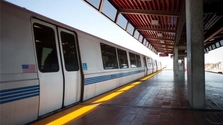 BART station and train