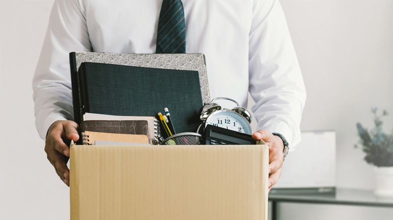 An employee leaving after layoff or termination