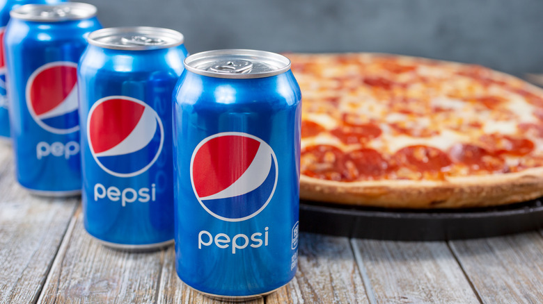 Pepsi and pizza