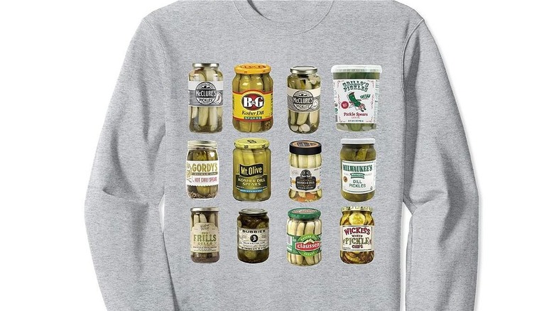 pickle jar designs on sweatshirt